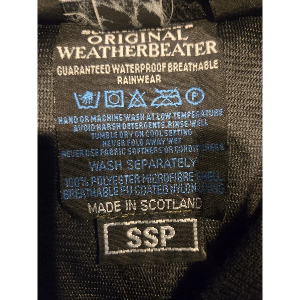 Vintage Sunderland Scotland St Andrews Golf Rain Pullover Jacket Mens L